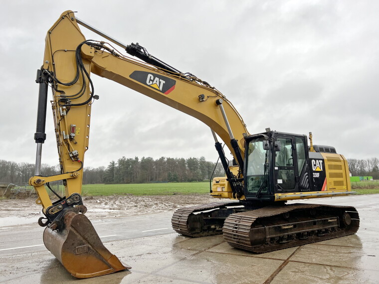 Caterpillar 330F excavator sourced from Europe for export